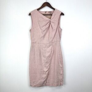 Tailored‎ by Rebecca Taylor Twist Front Sheath Dress Pink Size 12